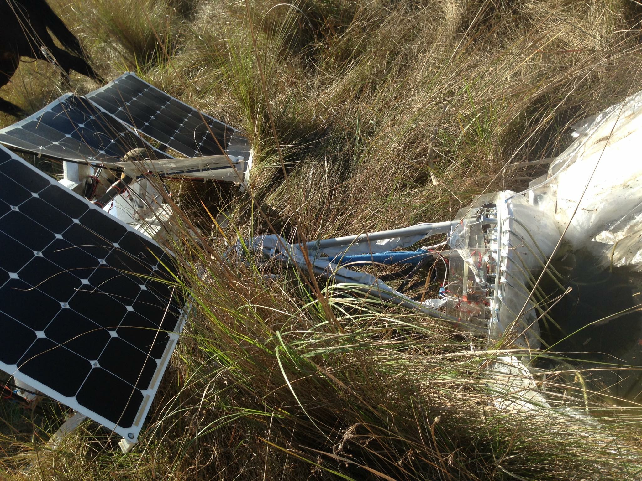 Globo del proyecto Loon de Google cayó en un campo de los Maglietti