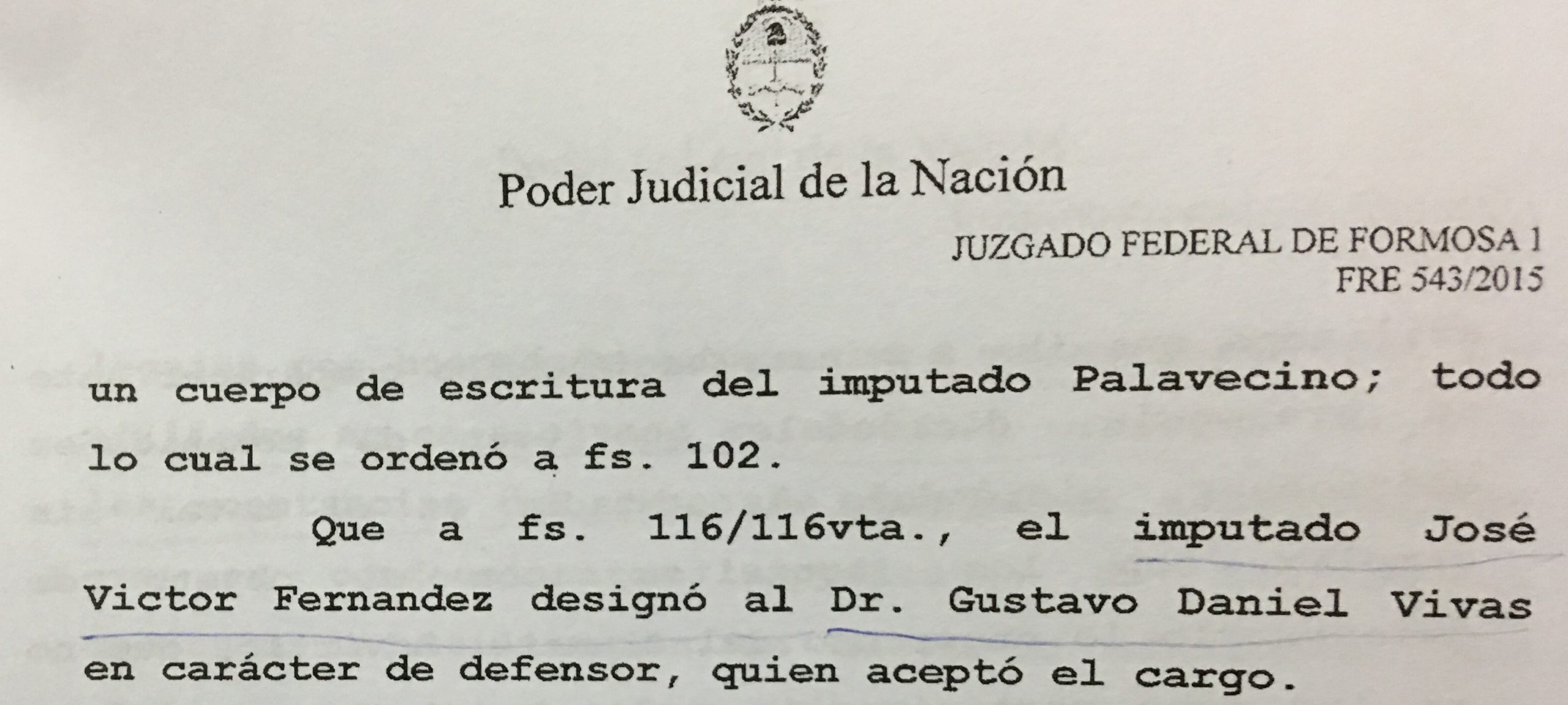 El abogado de Fernández, el mismo que defiende a Gildo e Idoyaga