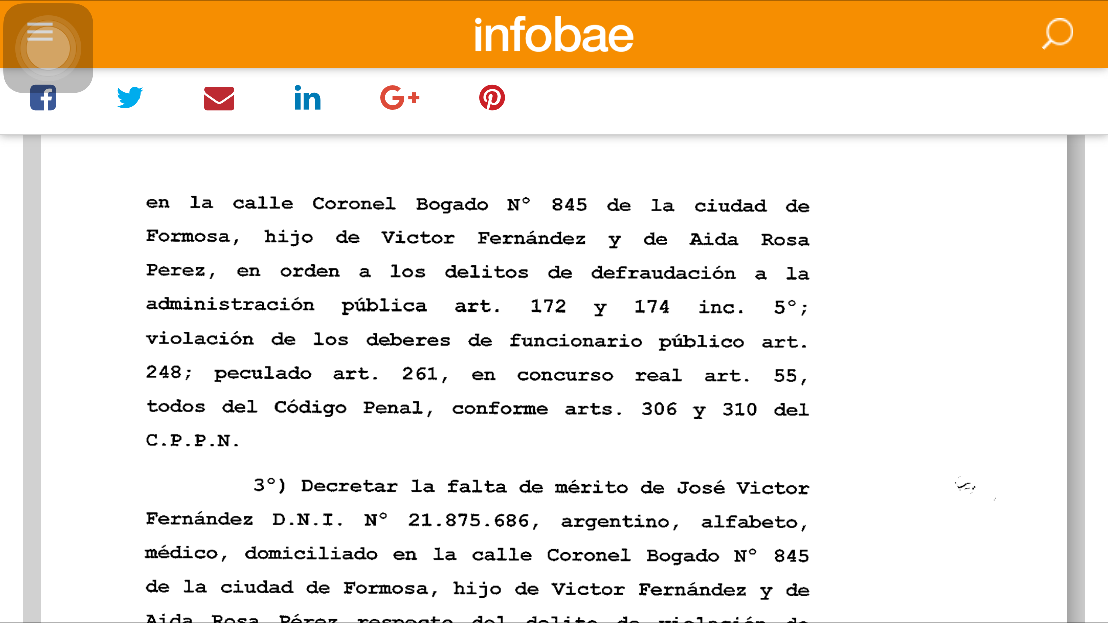 El ex director del Pami-Formosa negó el procesamiento; aquí la resolución
