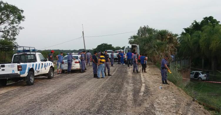 accidente barrera club caza y pesca