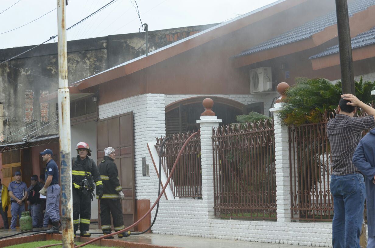 Principio de incendio «iniciado por ladrones» en una casa del barrio Fontana?
