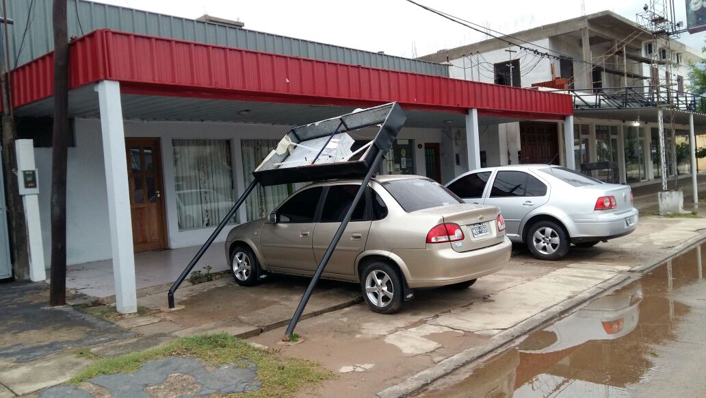 Fuertes vientos en Pirané dejó árboles caídos