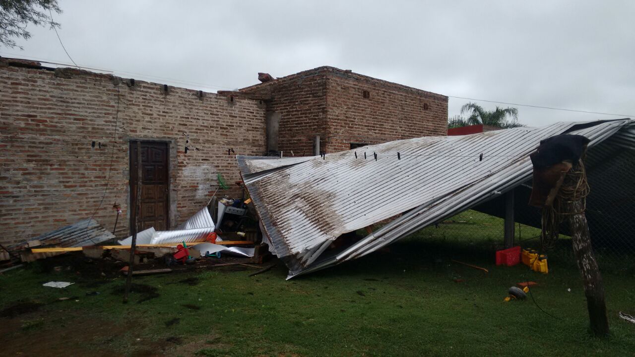 El temporal también afectó a El Colorado