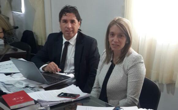 Fiscales federales Marisa Vázquez y Luis Benitez.