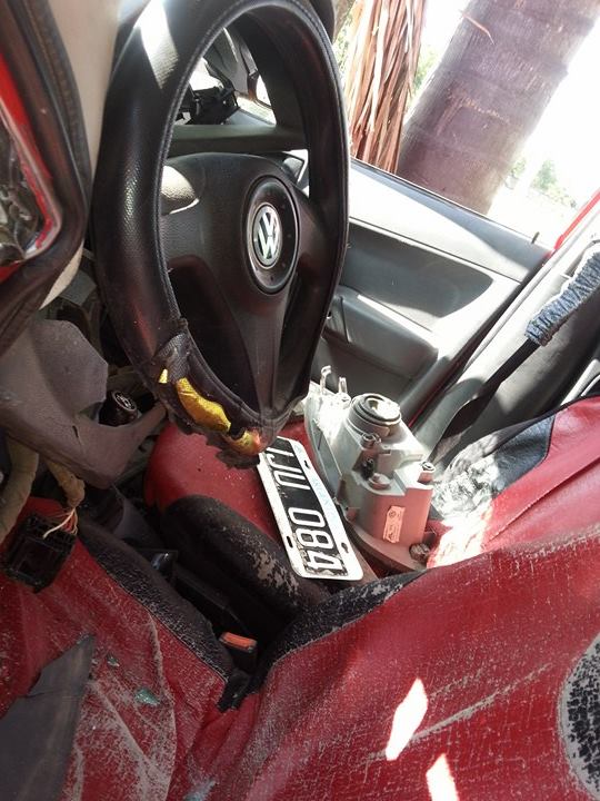 Así quedaron los 4 autos que chocaron en la R81, en Boedo, y murió una persona