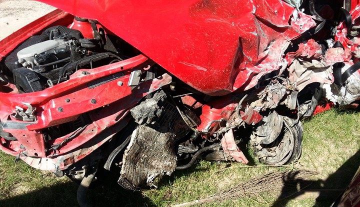 Así quedaron los 4 autos que chocaron en la R81, en Boedo, y murió una persona