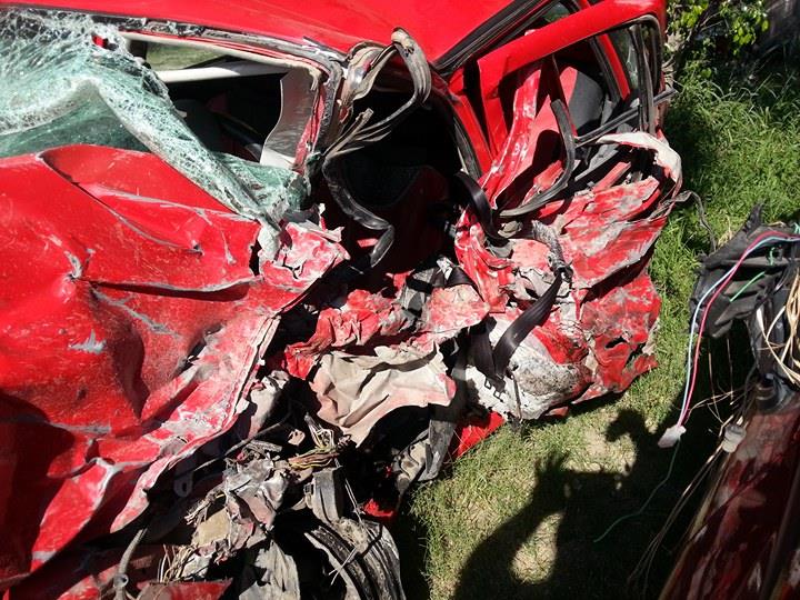 Así quedaron los 4 autos que chocaron en la R81, en Boedo, y murió una persona