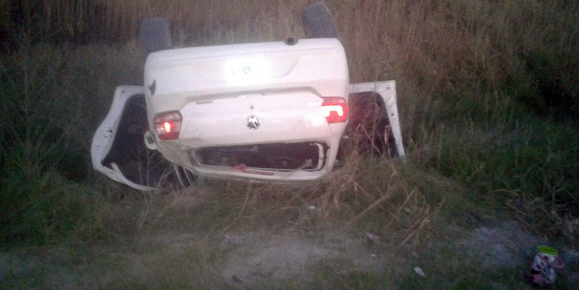 Dos vuelcos en la avenida Alicia Moreau de Justo