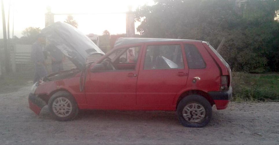 Dos vuelcos en la avenida Alicia Moreau de Justo