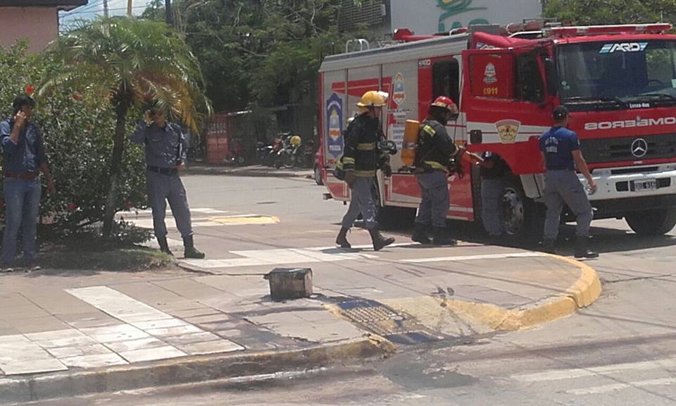 Derrame accidental de ácido sulfúrico en el centro
