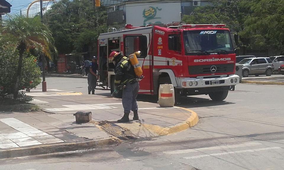 Derrame accidental de ácido sulfúrico en el centro