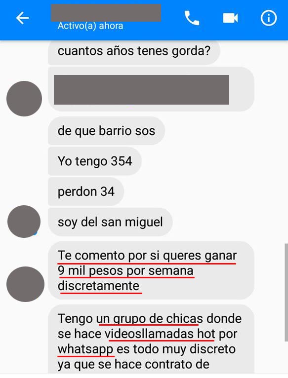 Redes Sociales. Invitan a «chicas bonitas» de Formosa a filmar videos hot por plata
