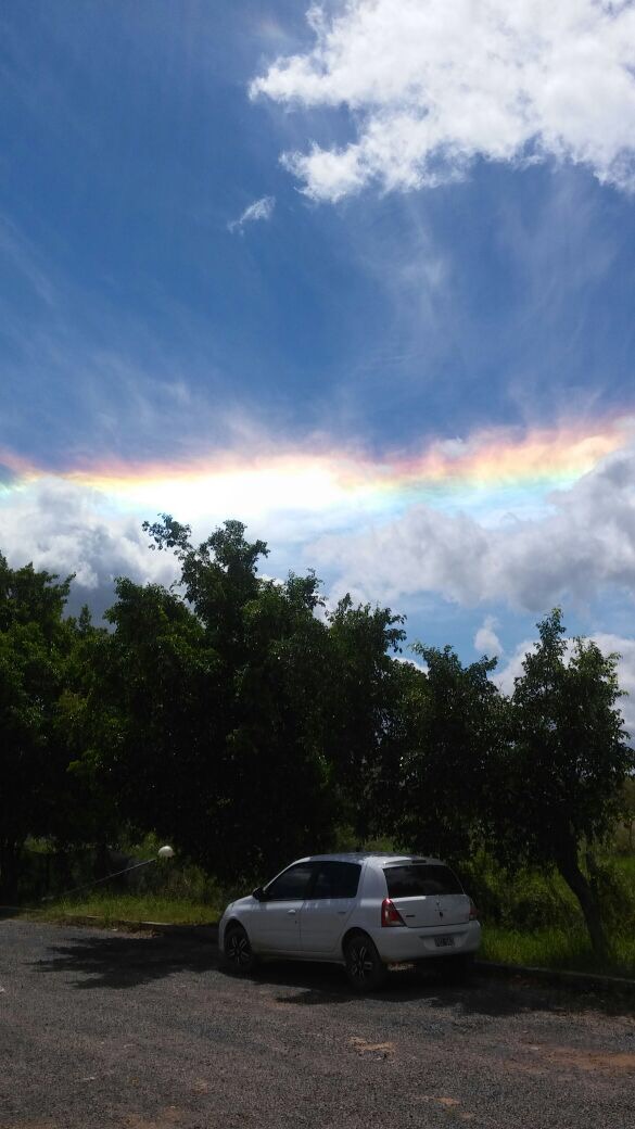 Maravillosa naturaleza: irisdencia o arco iris de fuego en la zona de Laguna Blanca y Clorinda