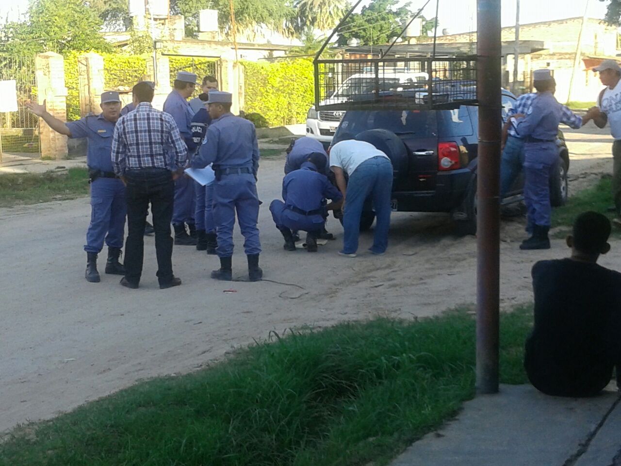 Accidente seguido de un tiro cerca del ojo, fuga y detención