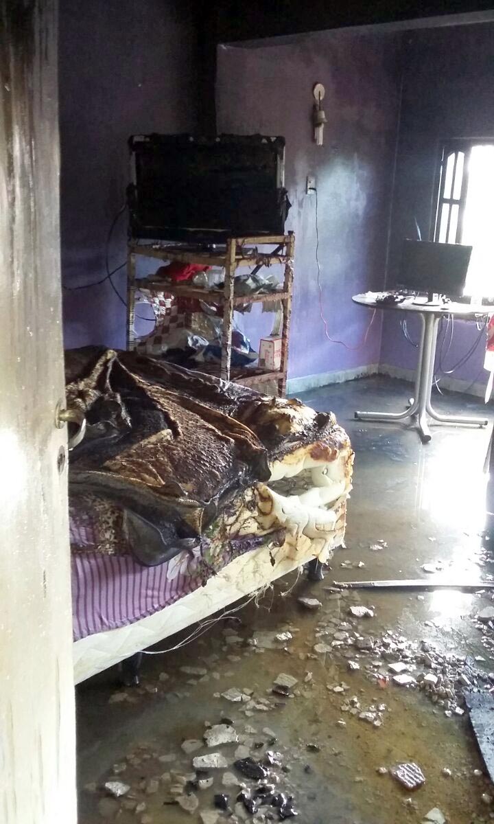 Al intendente Caldera se le incendió su casa de la capital