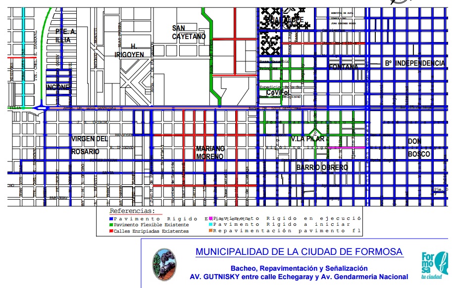 Jofré anunció la pavimentación en barrios de la capital, aquí los detalles
