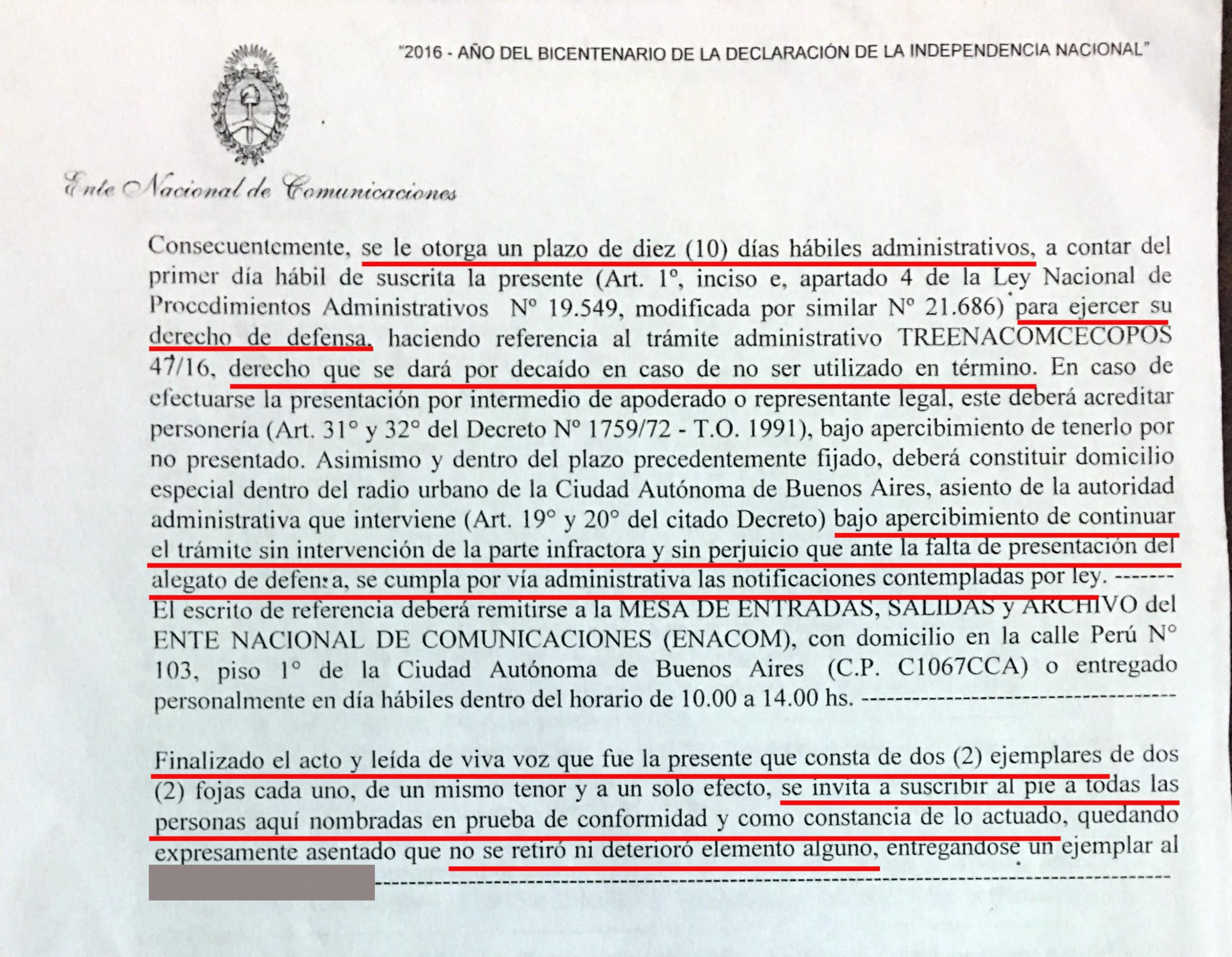 Documento: las actas y advertencias que recibieron las FM antes de los secuestros de los equipos