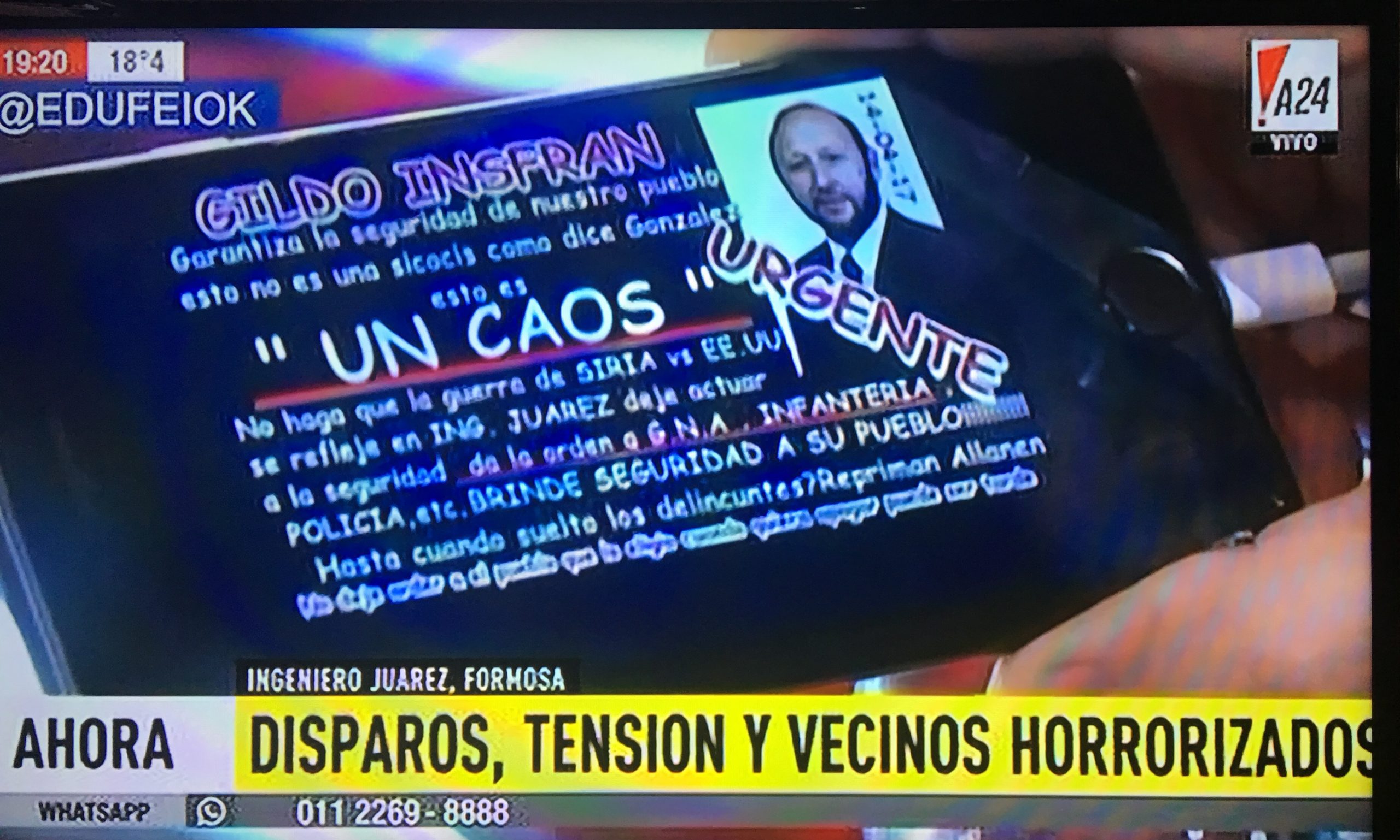 El conflicto de Ingeniero Juárez gana espacio en los medios nacionales