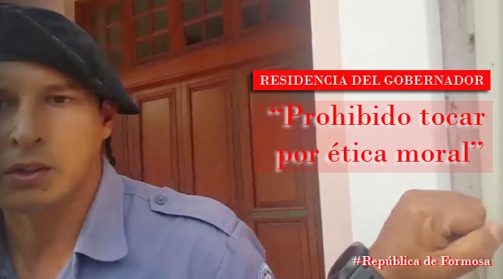 #RepúblicaDeFormosa / «Prohibido tocar por ética moral»