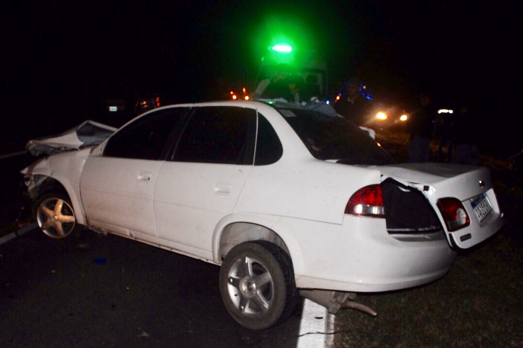 Fuerte choque de frente, en la ruta 11, a la altura de Riacho Negro