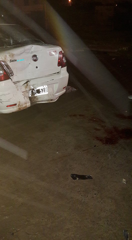 Dos accidentes en la avenida «Diagonal» en la Colonia por falta de luz