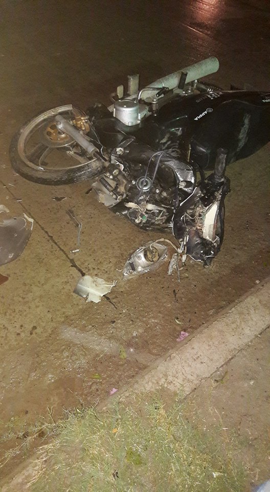 Dos accidentes en la avenida «Diagonal» en la Colonia por falta de luz