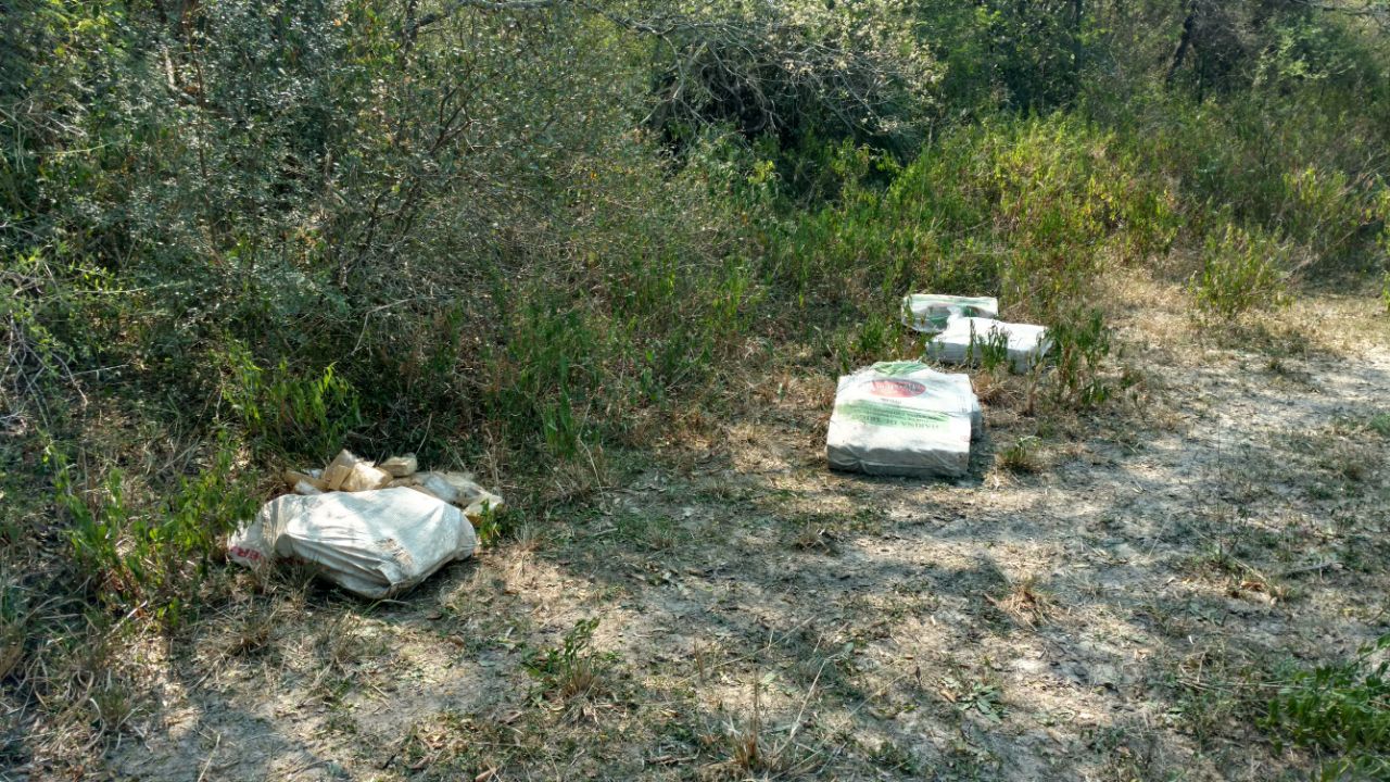 «Mulas» tiraron 100 kilos de droga en la frontera y regresaron a Paraguay