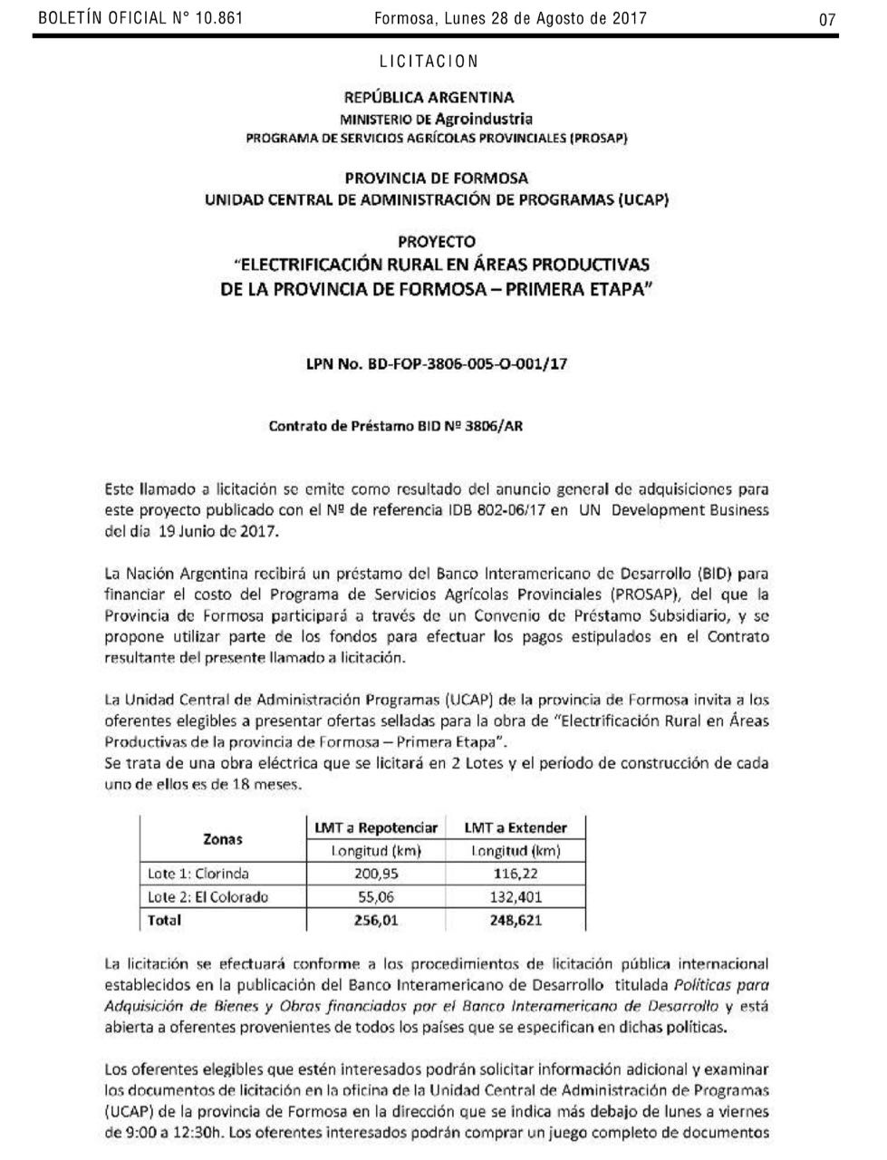 Buryaile y Gildo firman hoy convenio obras de electrificación rural