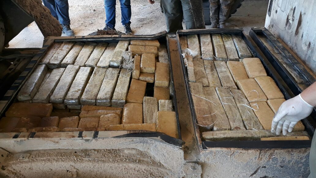 Tres porteños detenidos por GN; llevaban 235 kilos de marihuana