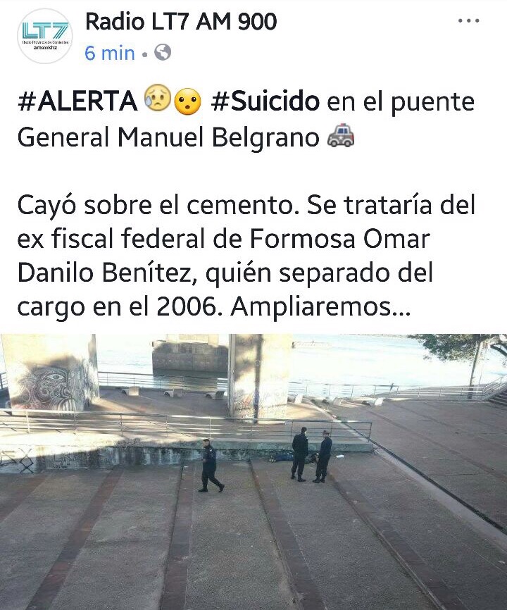 Se suicidó el ex fiscal Omar Danilo Benitez