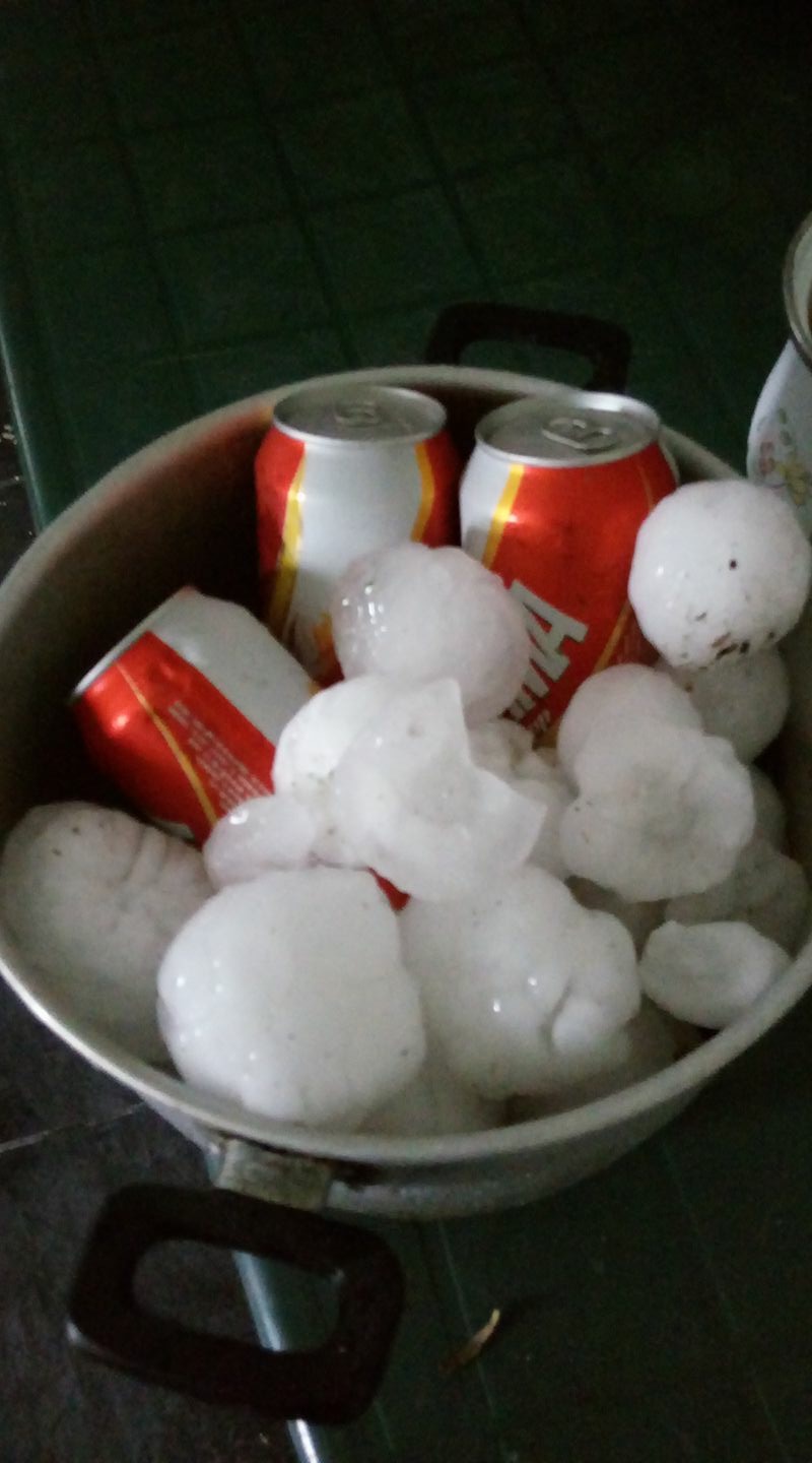 Granizo en Formosa, las mejores fotos