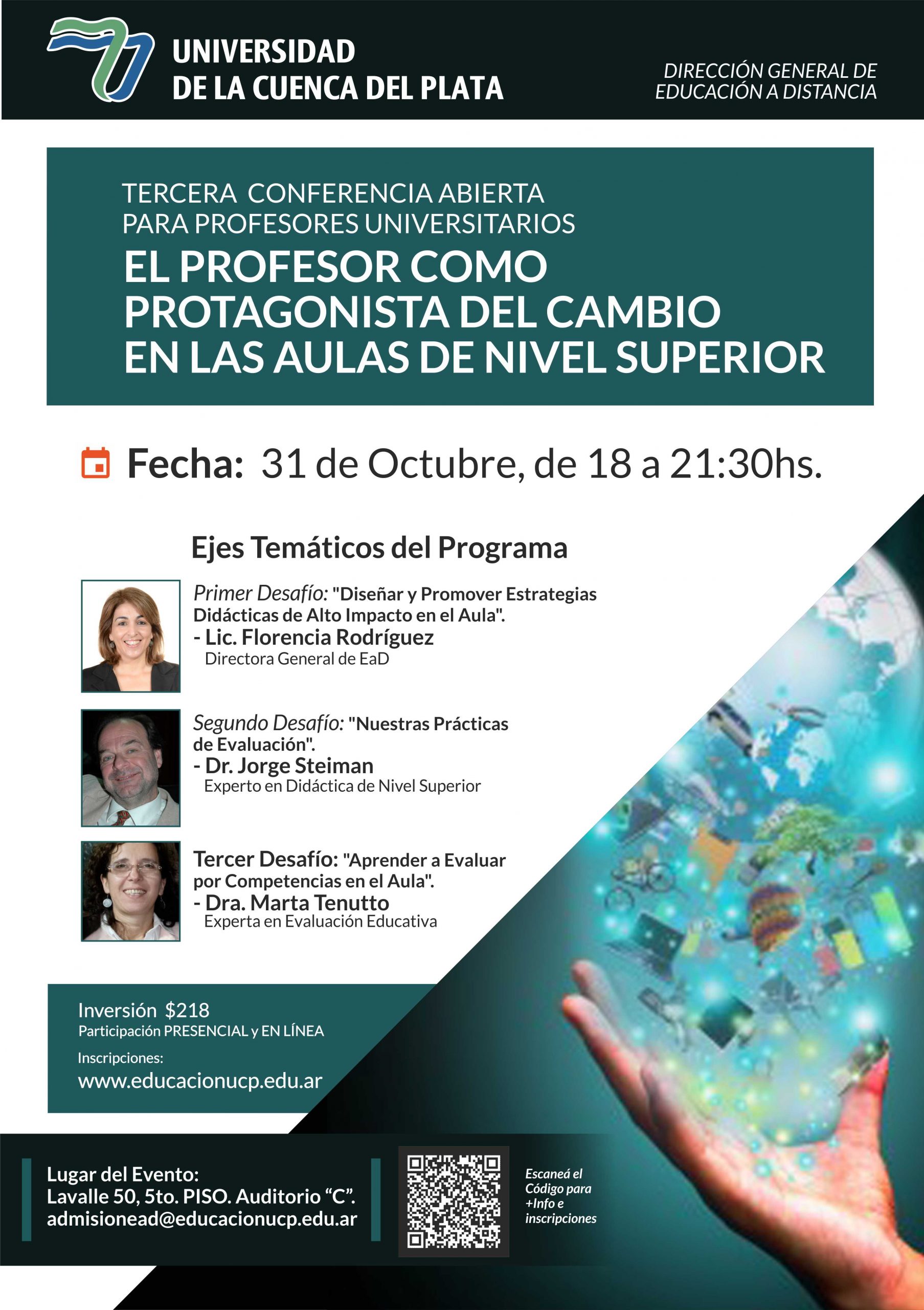 La UCP invita al Ciclo de Conferencias Abiertas para profesores universitarios