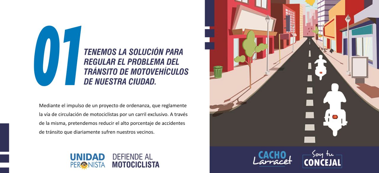 Cacho Larracet asegura que tiene la solución para el problema de las motos