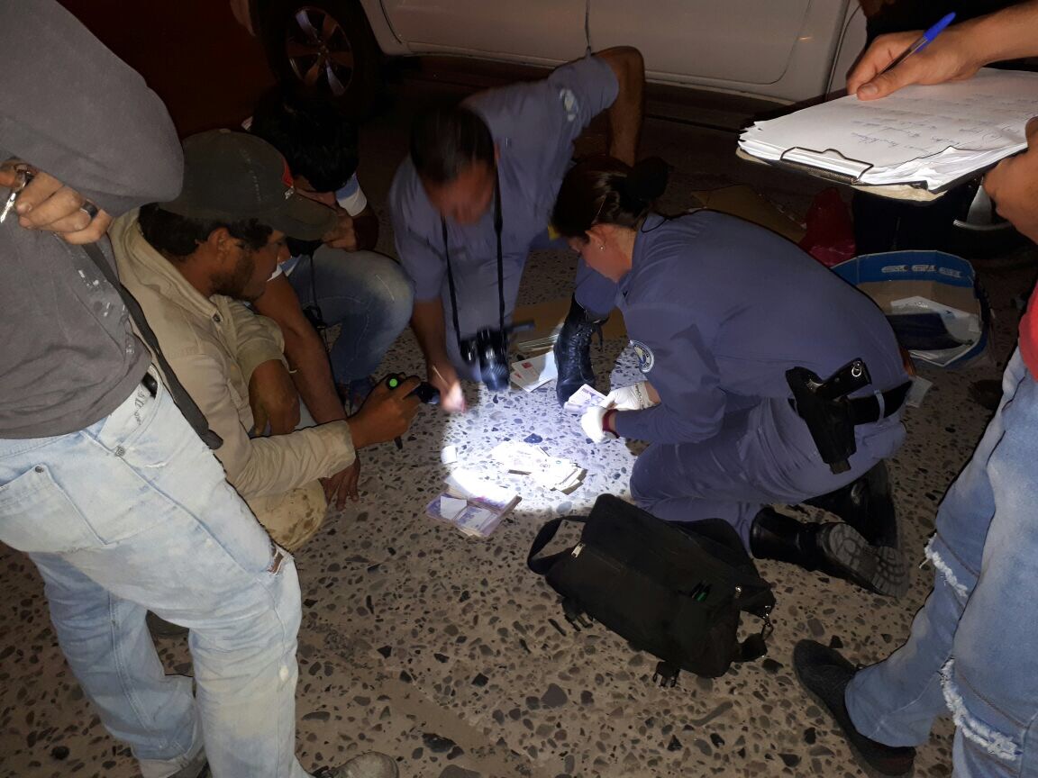 Amplio operativo policial en la avenida 9 de Julio