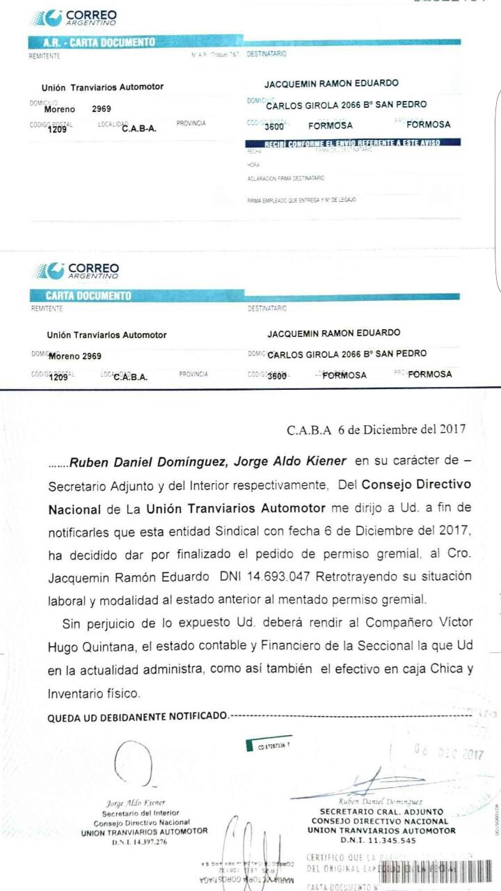 Cambios en la UTA, en medio del conflicto