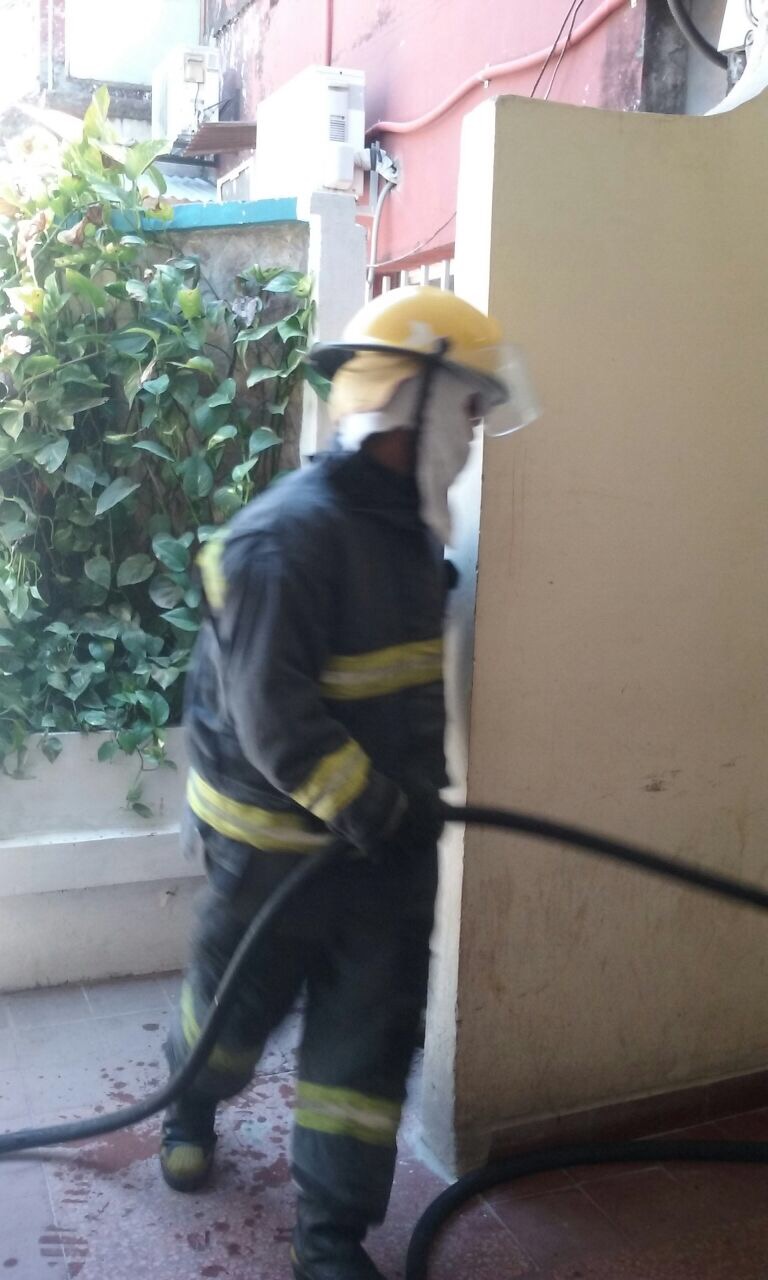 Incendio en la oficina de prensa de la Municipalidad