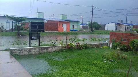 Lento escurrimiento de las aguas por las intensas lluvias