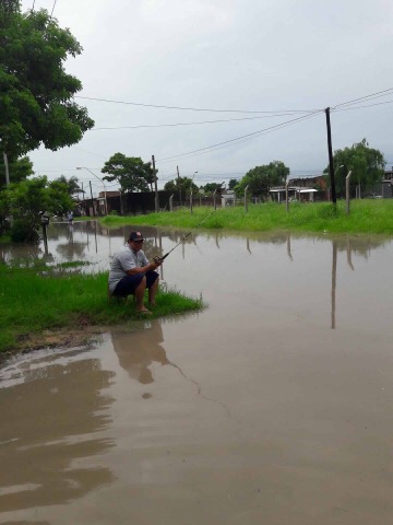 Lento escurrimiento de las aguas por las intensas lluvias
