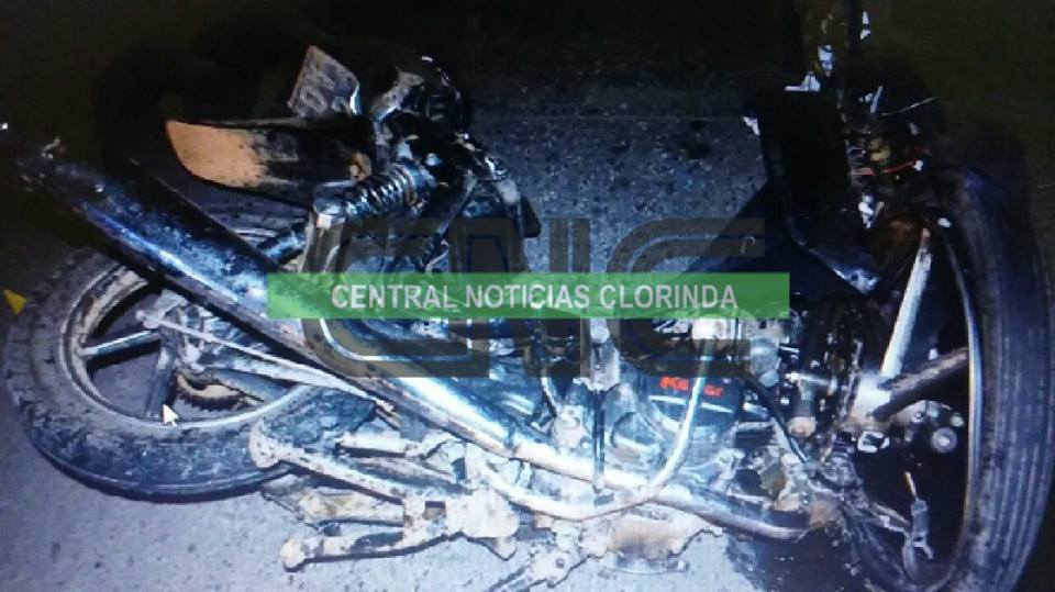 Falleció motociclista de 17 años en Clorinda