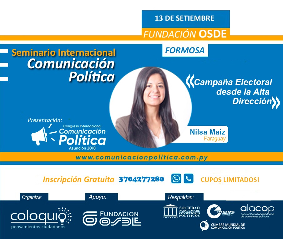 Invitan a Seminario de Comunicación Política
