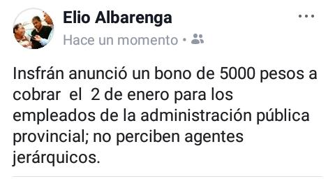 Gildo anunció bono de $ 5.000