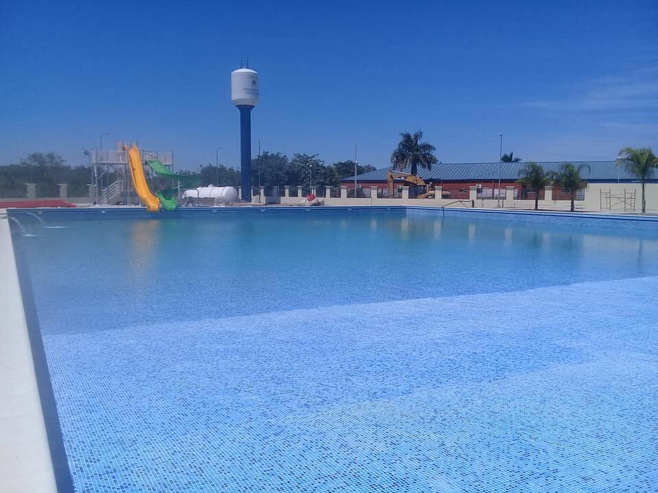 El parque acuático del C5 está en la etapa final de construcción