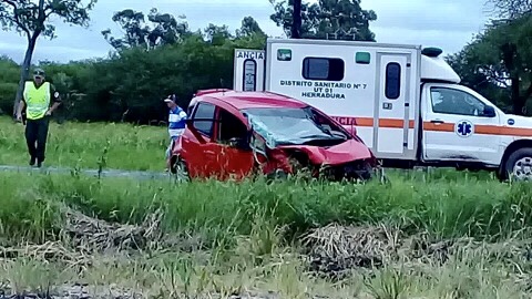 Triple choque en la Ruta 11, a la altura de Tatané (video)