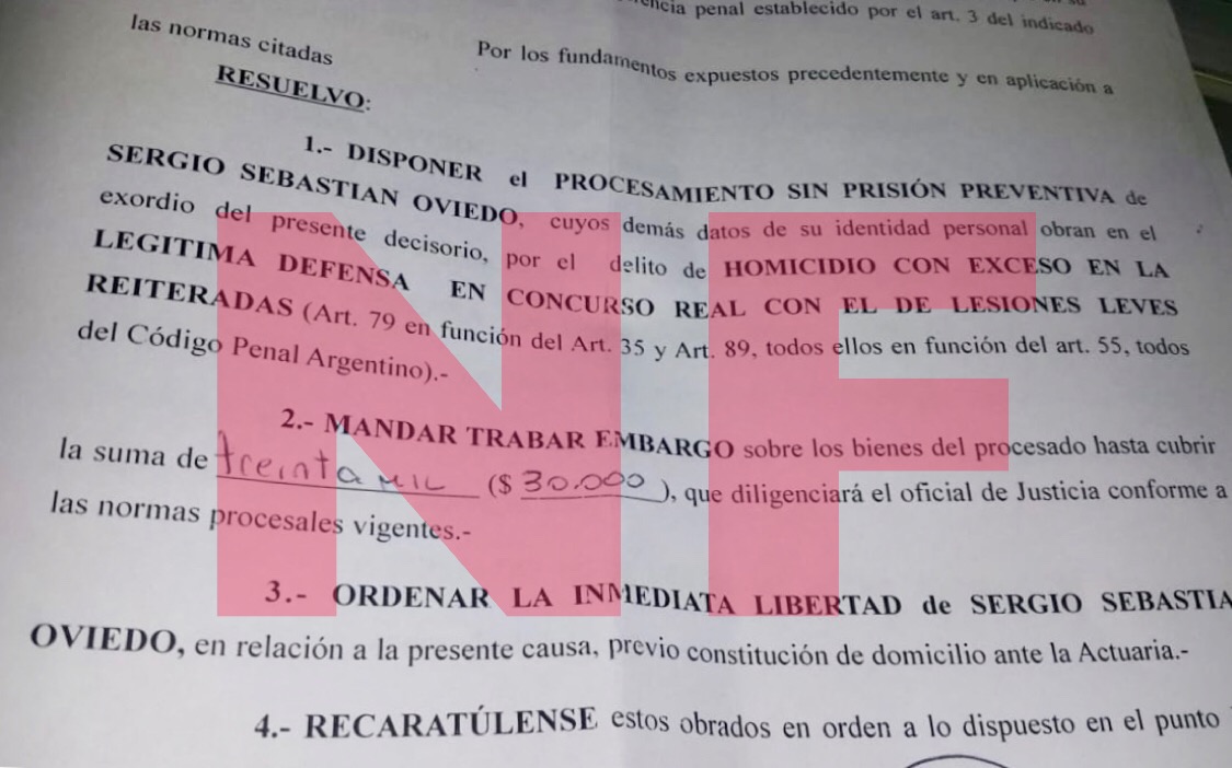 Quedó libre el autor del homicidio en un after en Pirané