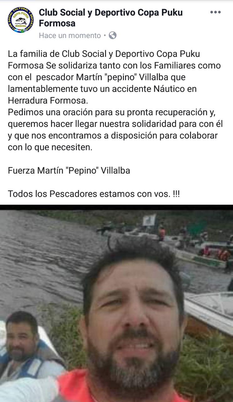 Grave accidente de un pescador en la Laguna Herradura