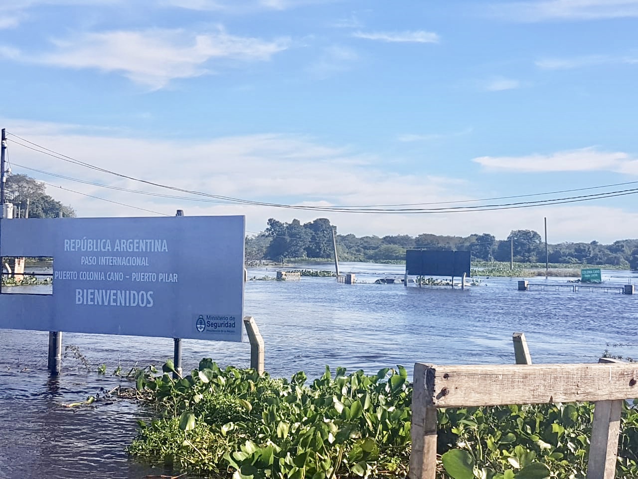 Colonia Cano bajo agua, en fotos