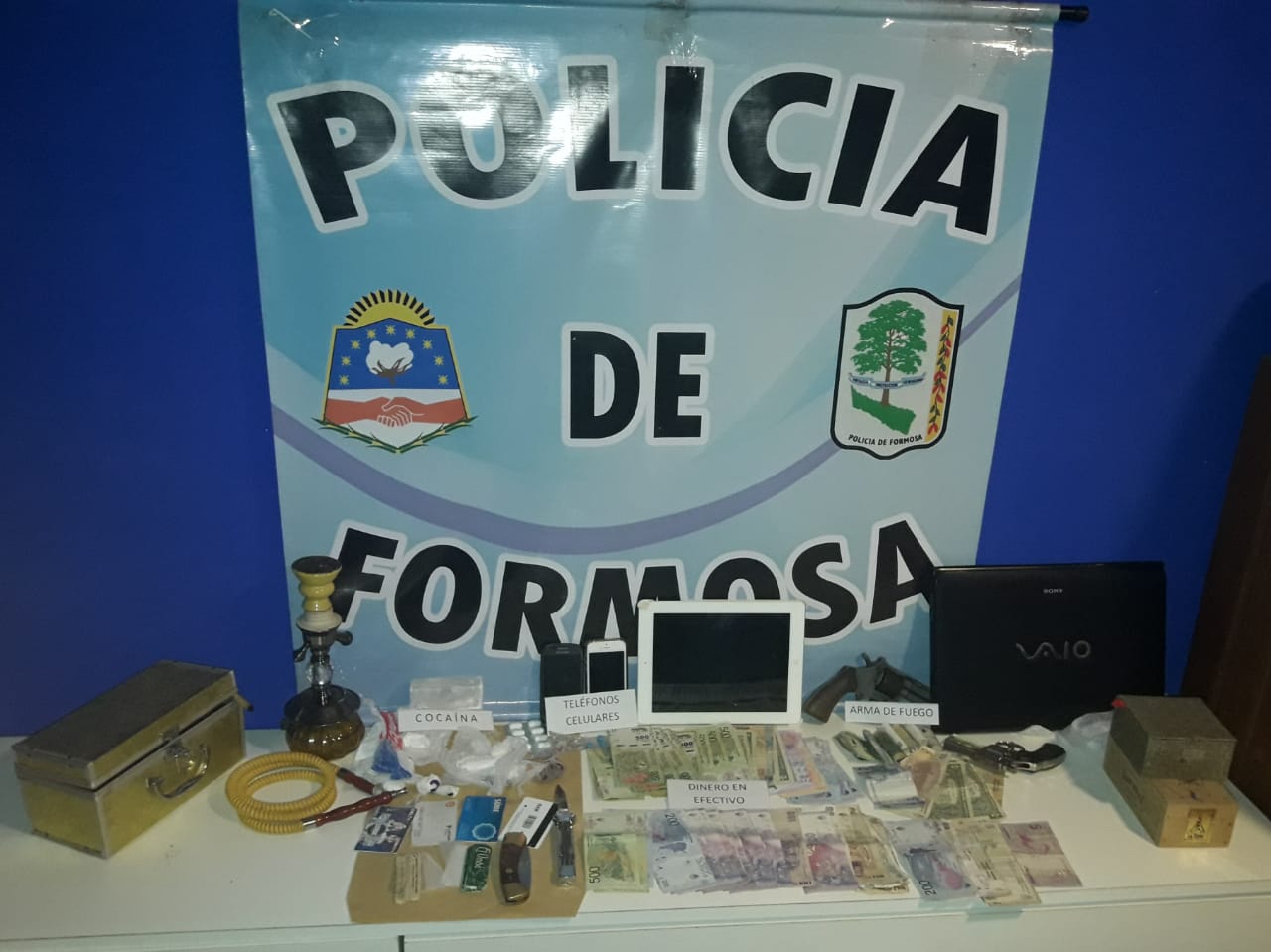 Operativo antidrogas en casa del centro que hacía «delivery de cocaína»
