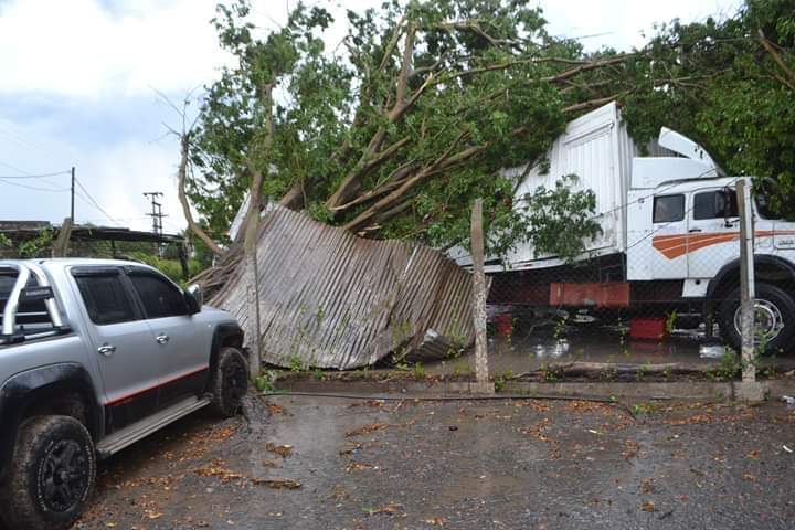 Fuerte temporal de viento en Clorinda