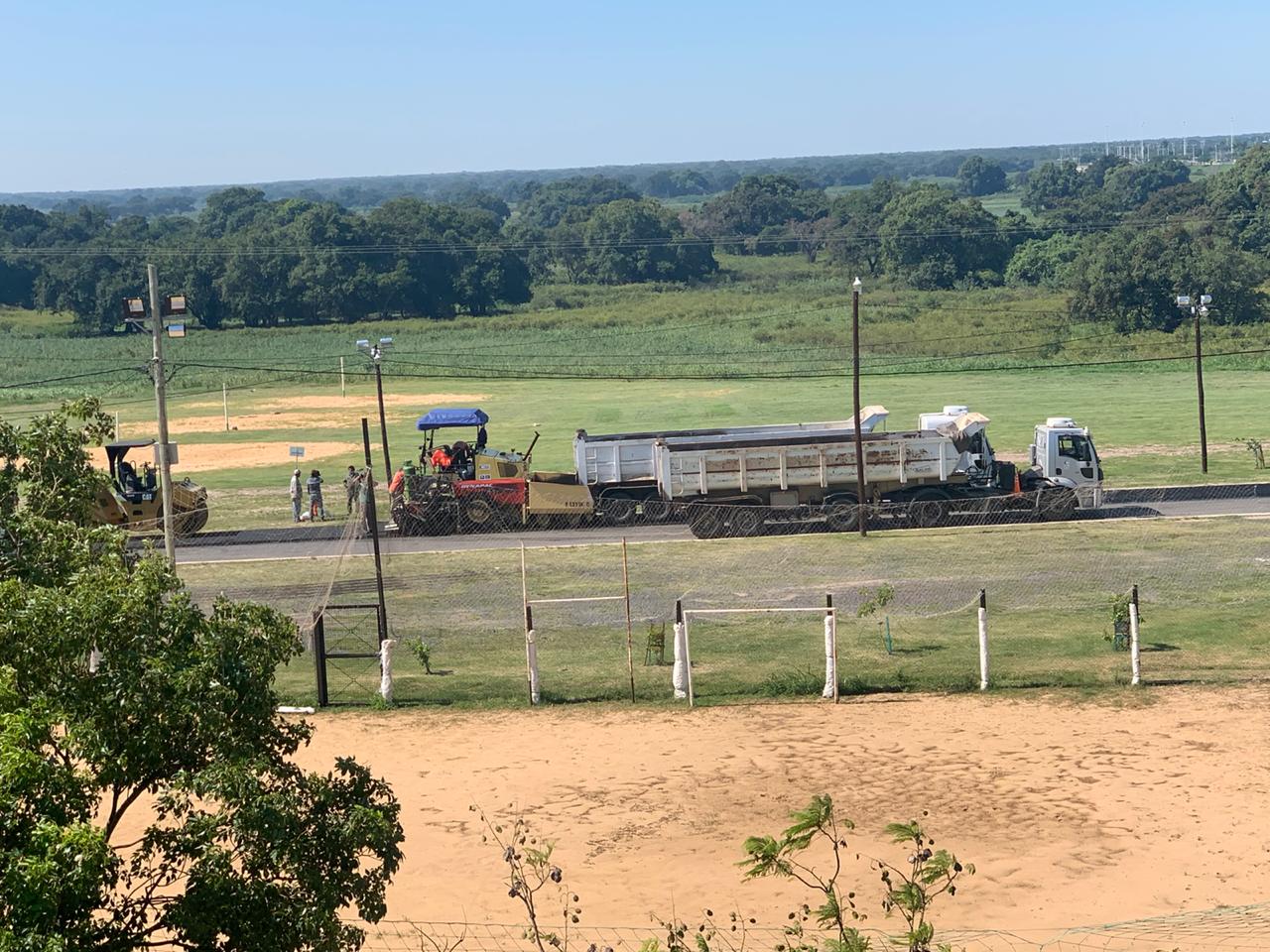 Reactivación de obras: repavimentan la calle Zambonini de Zambrini