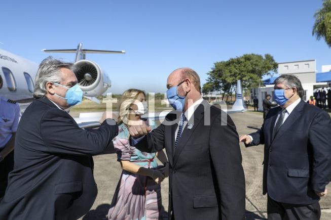 Alberto y Fabiola llegaron a Formosa, los recibió Gildo